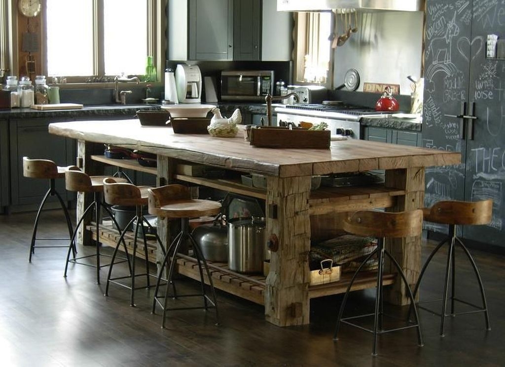 rustic kitchen island lighting with rop