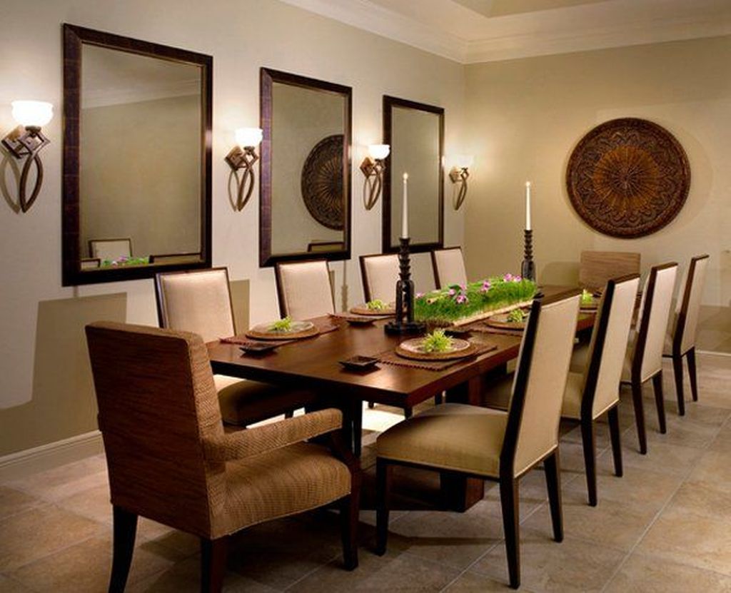 31 Amazing Wall Mirror Design Ideas For Dining Room Decor - PIMPHOMEE