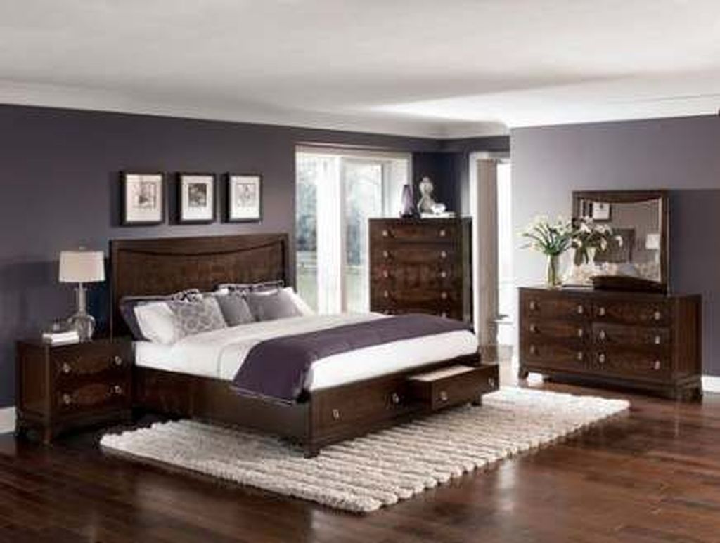31 Beautiful Dark Wood Furniture Design Ideas For Your Bedroom - PIMPHOMEE