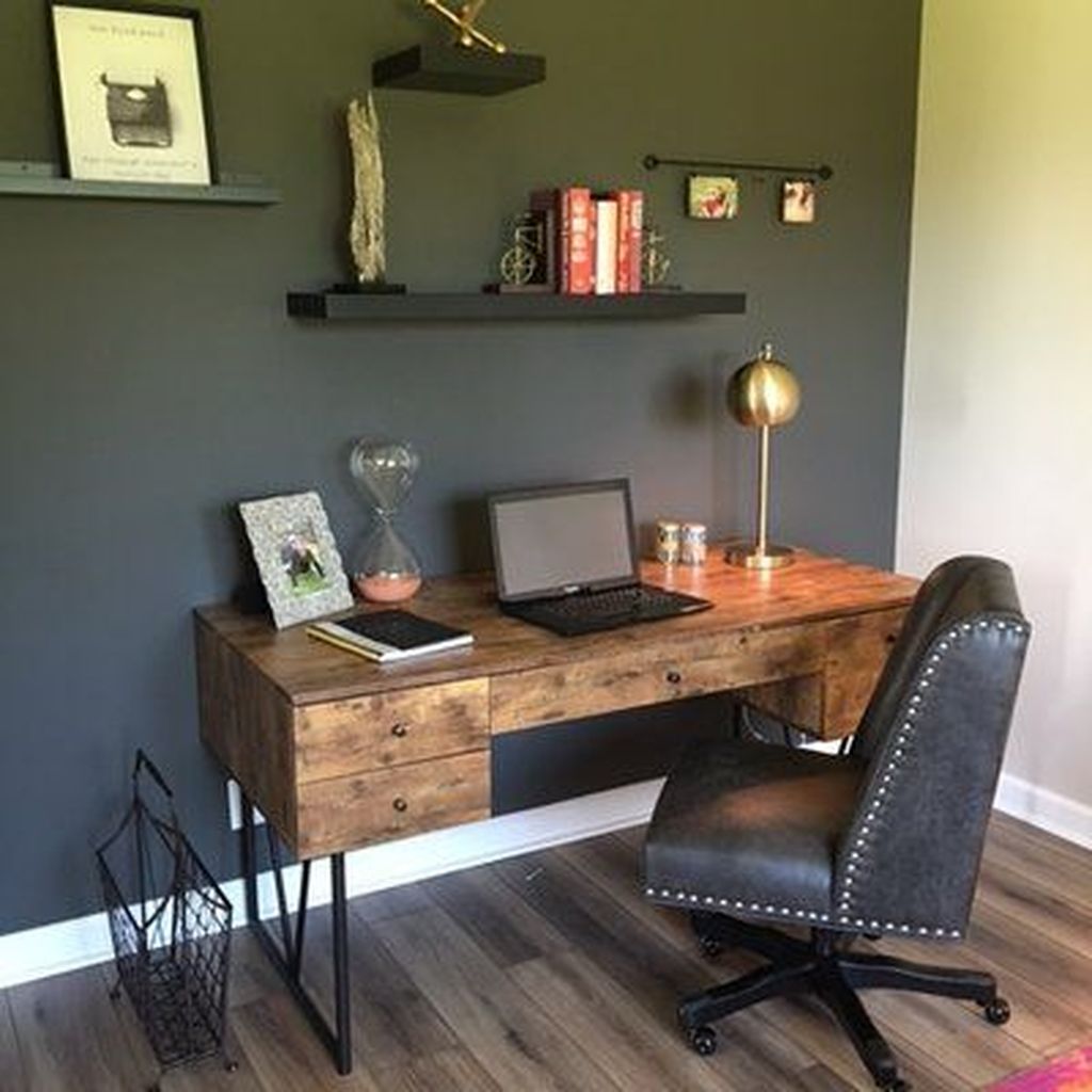 32 Nice Small Home Office Design Ideas - PIMPHOMEE