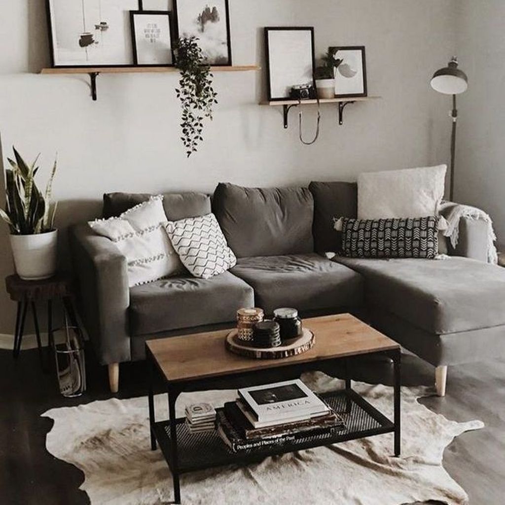 30 The Best Apartment Living Room Decor Ideas On A Budget - PIMPHOMEE