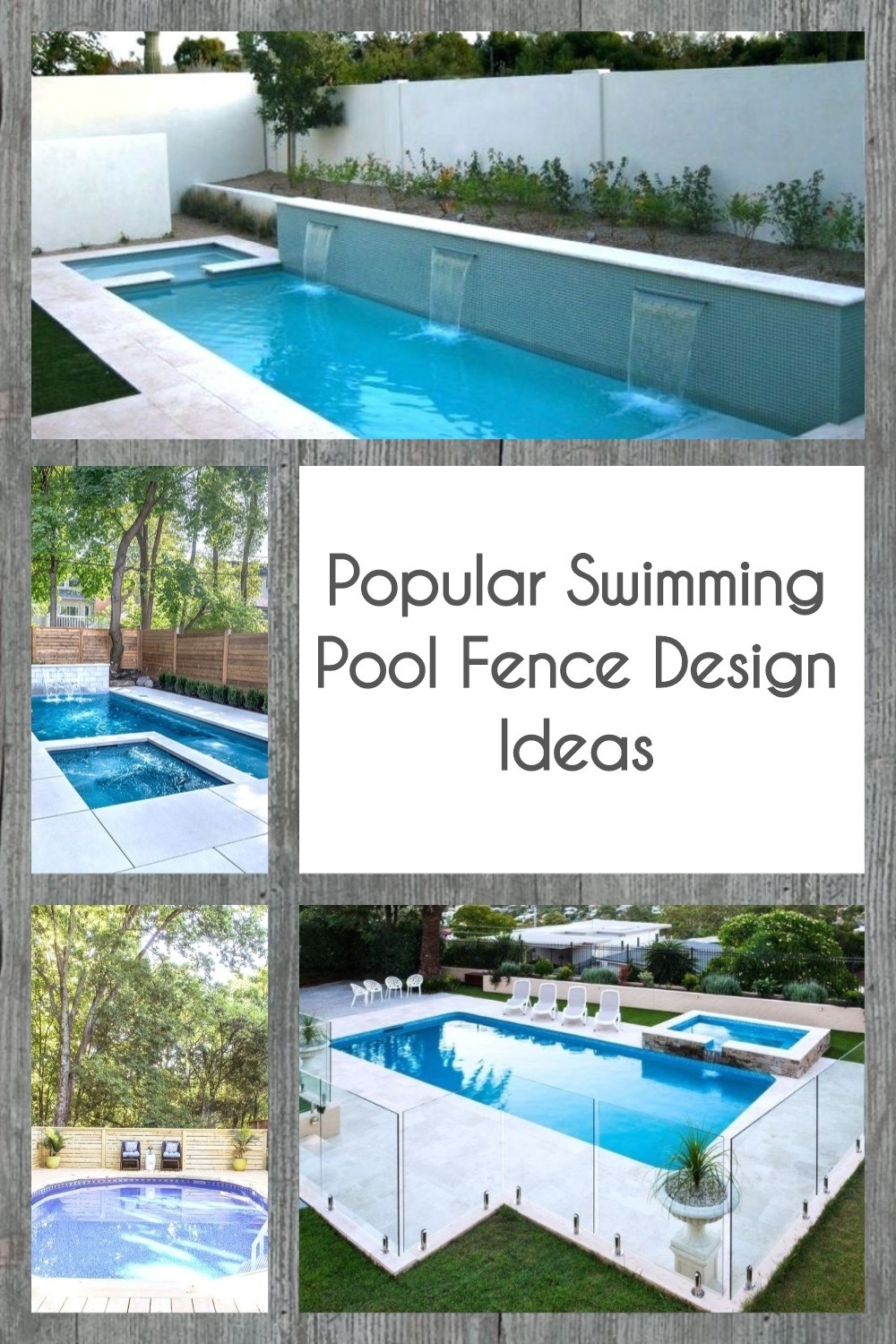 Popular Swimming Pool Fence Design Ideas