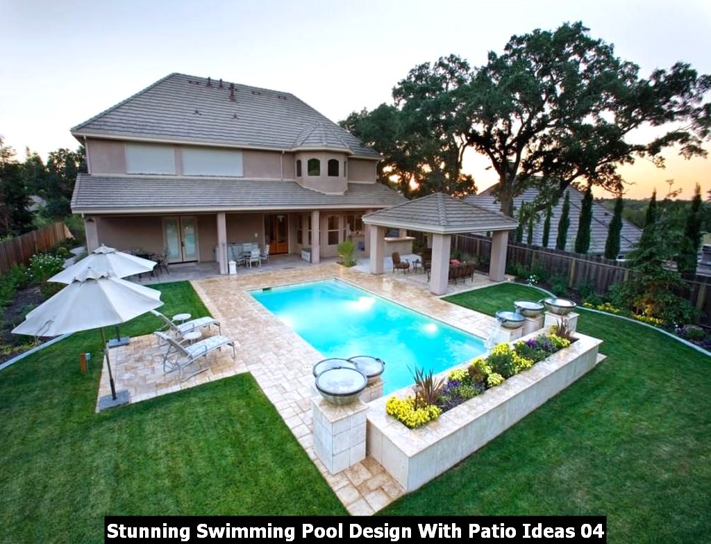 Stunning Swimming Pool Design With Patio Ideas - PIMPHOMEE