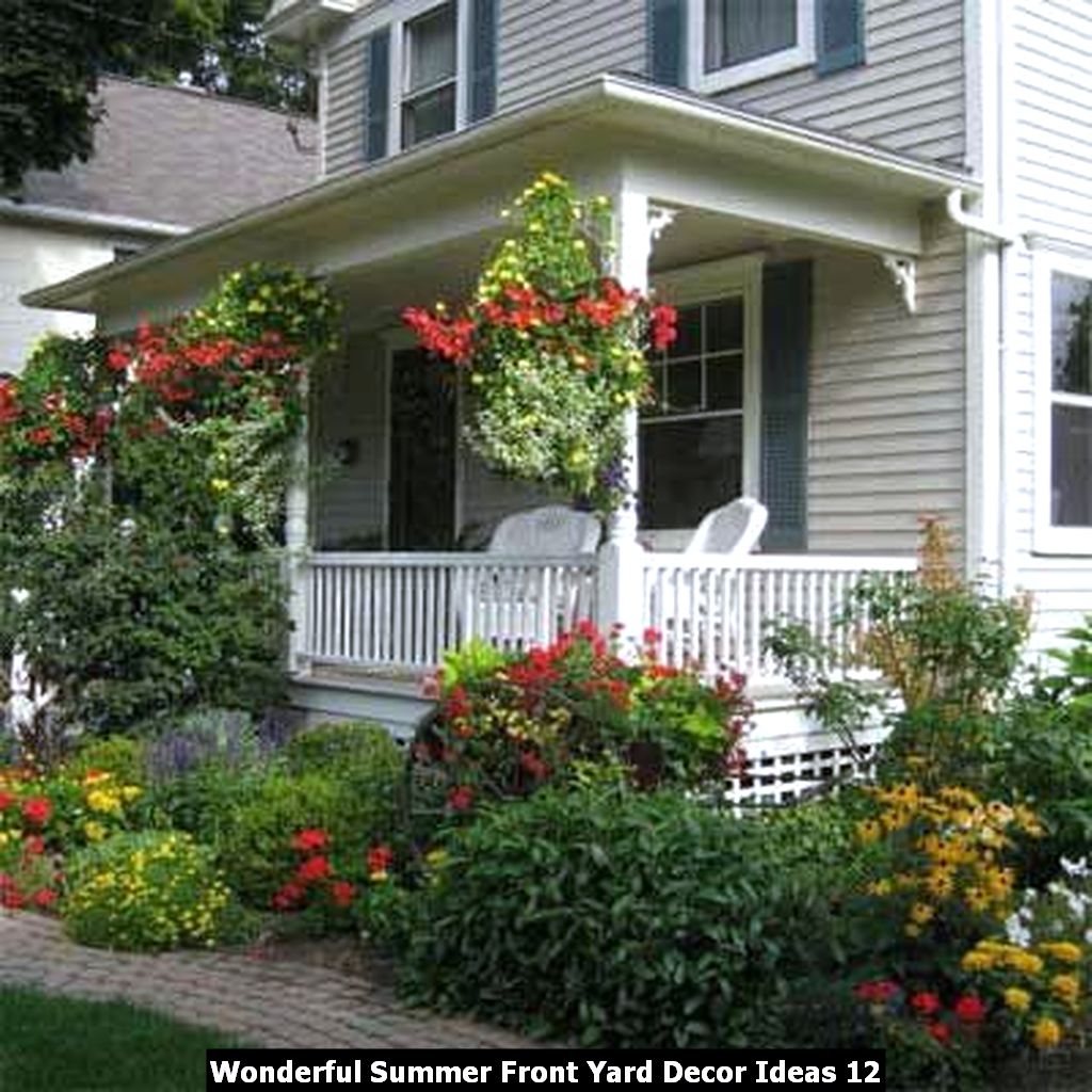 Wonderful Summer Front Yard Decor Ideas 12