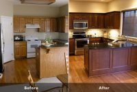 Updating Oak Kitchen Cabinets Before And After