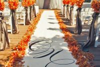 Fall Wedding Aisle Decorations