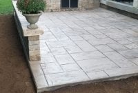 Backyard Stamped Concrete Patio