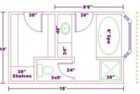 Master Bathroom Dimensions