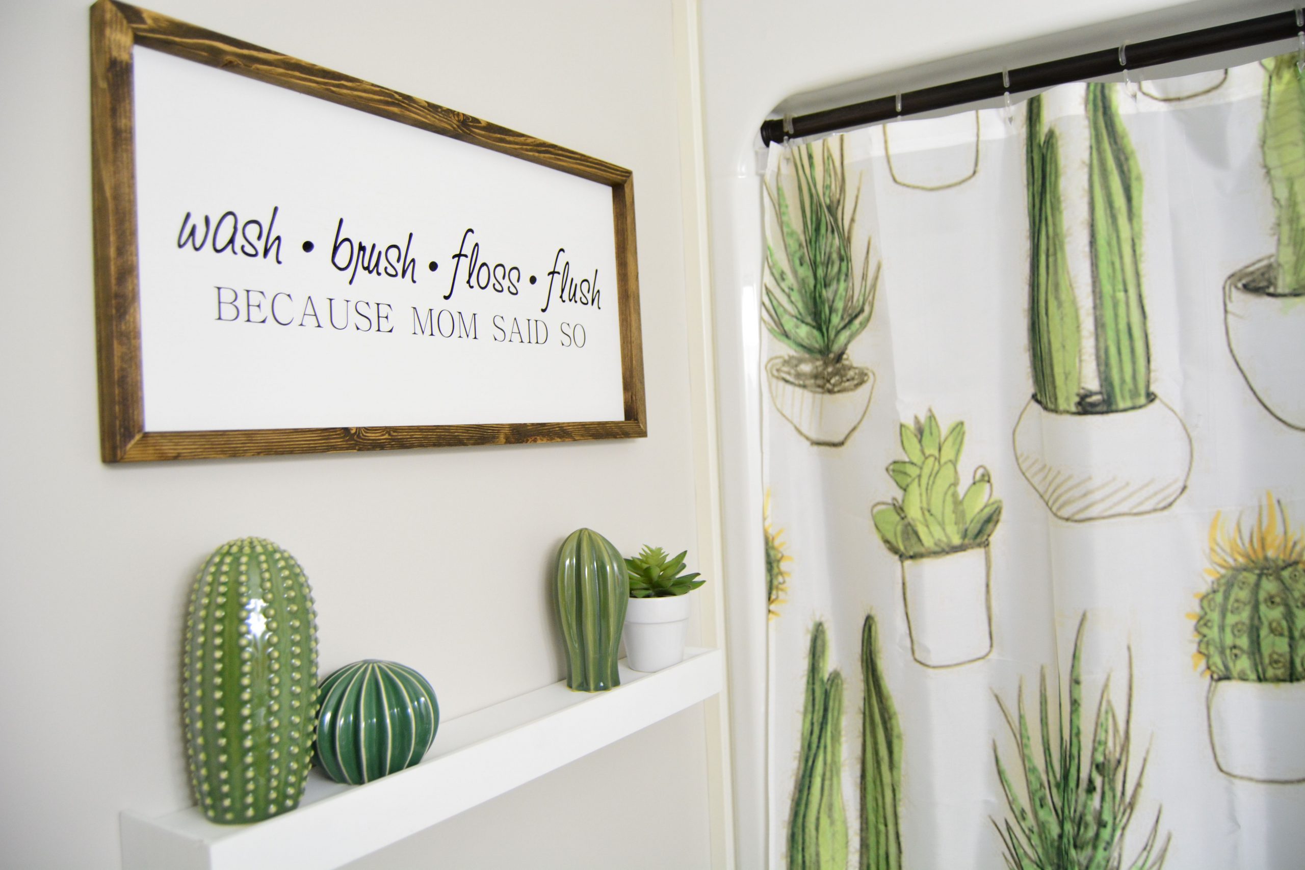 Cactus Bathroom Decor