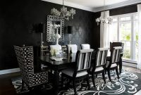 Black And White Dining Room