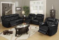 Black Leather Living Room Set