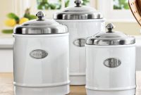 White Kitchen Canister Set