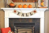 Fireplace Mantel Fall Decorating Ideas