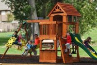 Backyard Discovery Atlantis Cedar Wooden Swing Set