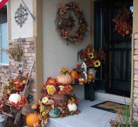Front Porch Fall Decorating Ideas