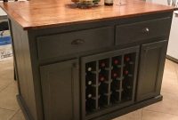 Kitchen Island With Wine Rack