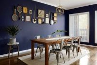 Navy Blue Dining Room