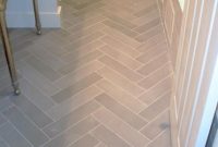 Herringbone Tile Bathroom Floor