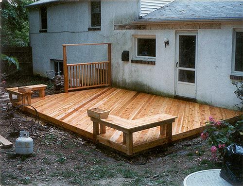 Ground Level Backyard Decks