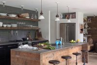 Reclaimed Wood Kitchen Island