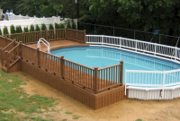 Above Ground Oval Swimming Pools