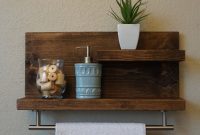 Bathroom Shelf With Towel Rack