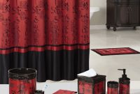 Red And Black Bathroom Set