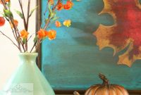 Teal And Orange Fall Decor