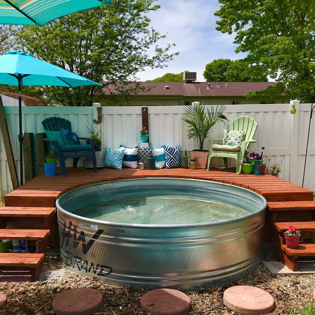 Backyard Stock Tank Pool