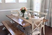 Farmhouse Kitchen Table With Bench