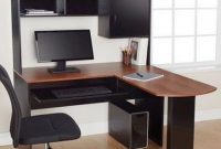 Home Office L Shaped Desk With Hutch