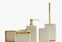 Gold Bathroom Accessories Set