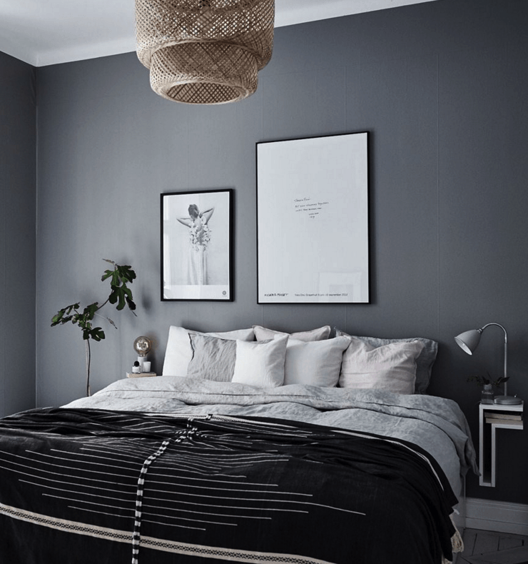 dark grey walls bedroom        <h3 class=