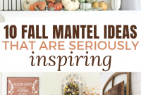 Simple Fall Mantel Decor