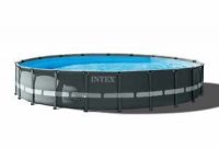 Intex Ultra Xtr Frame Round Swimming Pool Set Pump