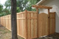 Backyard Wood Privacy Fence