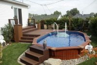 Small Backyard Above Ground Pool Decks