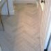 Herringbone Bathroom Floor